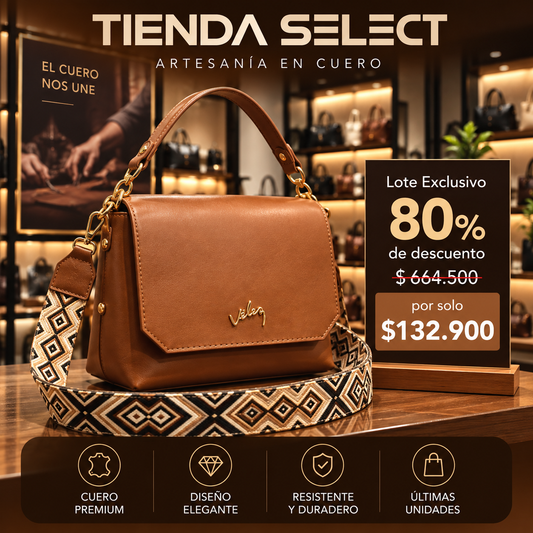 Bolso Carriel Vélez de Cuero Premium - Últimas Unidades Con 80% De Descuento🔥